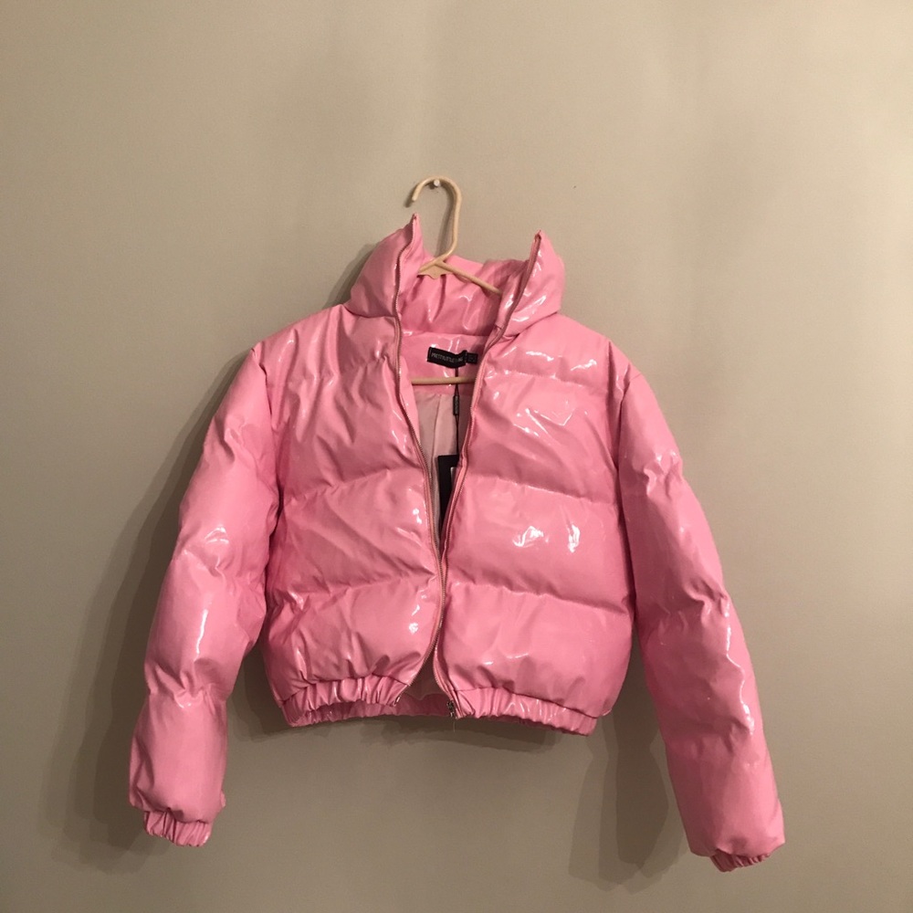 BRAND NEW WITH TAGS Prettylittlething Pink Puffer